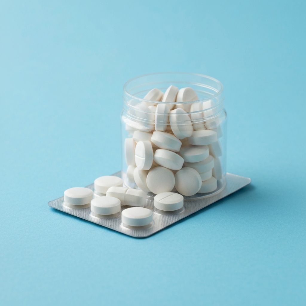 Tablet supplement in container